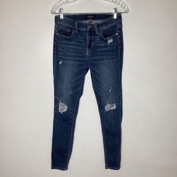 Judy Blue Womens JB8263DK Distressed Denim Jeans Blue Size 9/29 - Picture 3 of 11